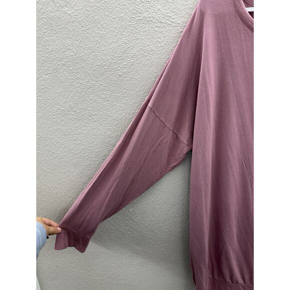 Express Womens Dress Size XL Purple Mauve Sweater Long Sleeve Open Shoulder - Picture 3 of 11